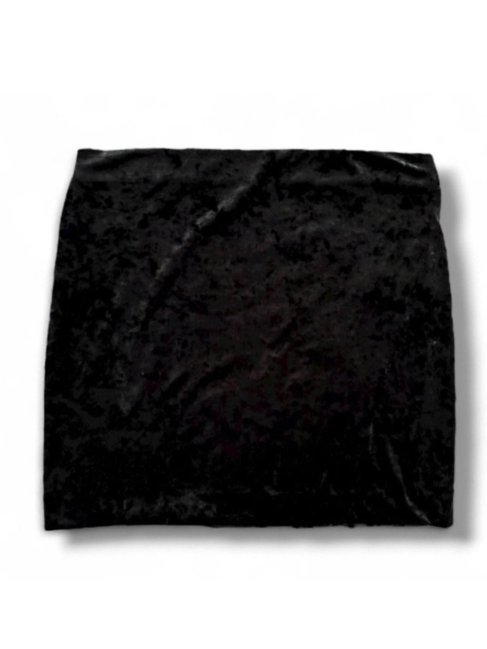 Loft Black Crushed Velvet Mini Skirt Women’s Size XL Stretch Witchy Holiday Goth